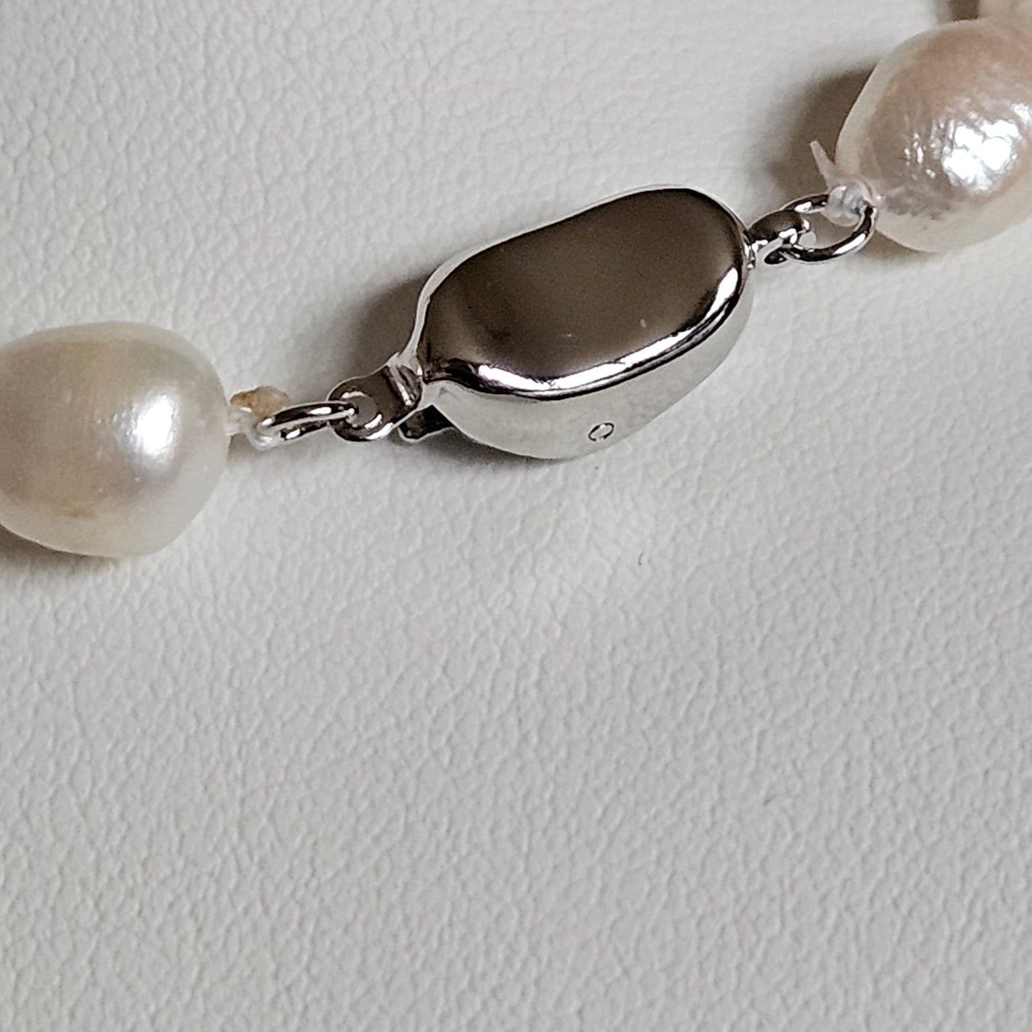 Timeless Elegance: Baroque Pearl Strand Necklace with Sterling Silver Clasp